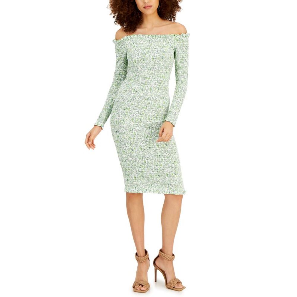 INC International Concepts Womens Smocked Dress